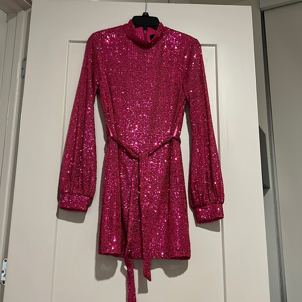 Pink Sequin Dress